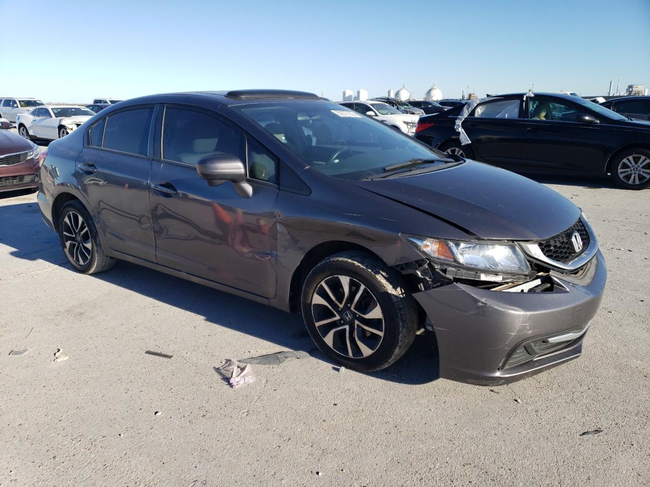 Lot #2452840533 2014 HONDA CIVIC EX