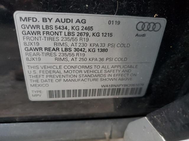 WA1BNAFY8K2051079 2019 AUDI Q5, photo no. 13