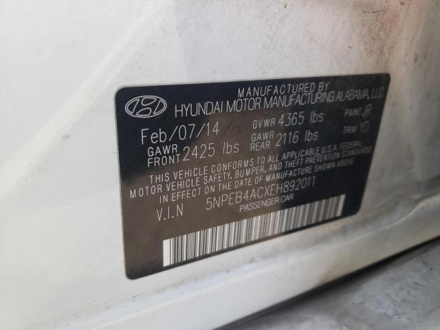 Lot #2473799104 2014 HYUNDAI SONATA GLS salvage car