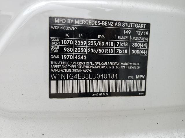 VIN W1NTG4EB3LU040184 2020 Mercedes-Benz GLA-Class,... no.13