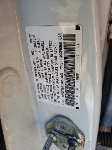 1HGCP36859A003461 | 2009 Honda accord exl