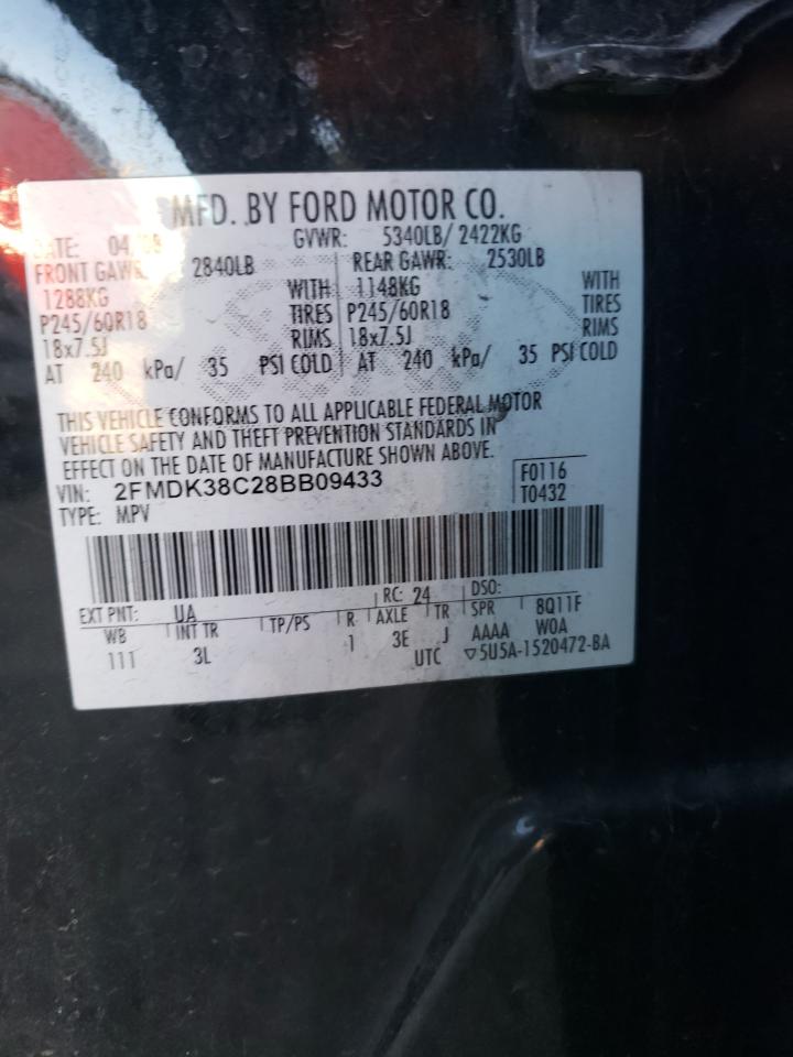 2FMDK38C28BB09433 2008 Ford Edge Sel