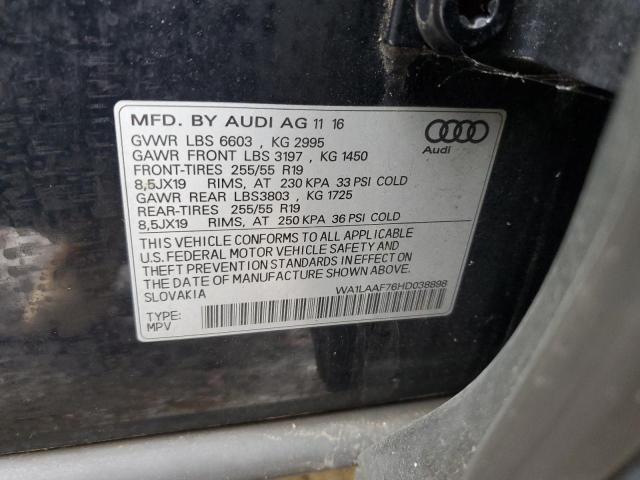 VIN WA1LAAF76HD038898 2017 Audi Q7, Premium Plus no.12