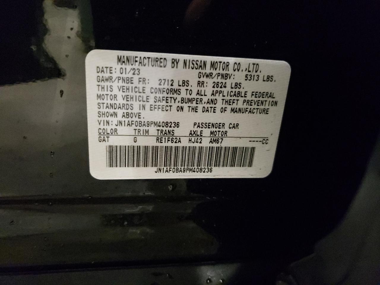 JN1AF0BA9PM408236 NISSAN ARIYA ENGA 2023