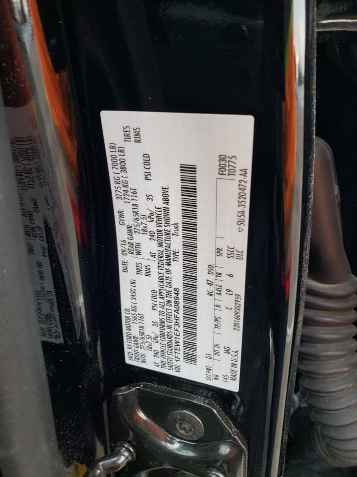 1FTEW1EF3HFA08948 FORD F-150 2017