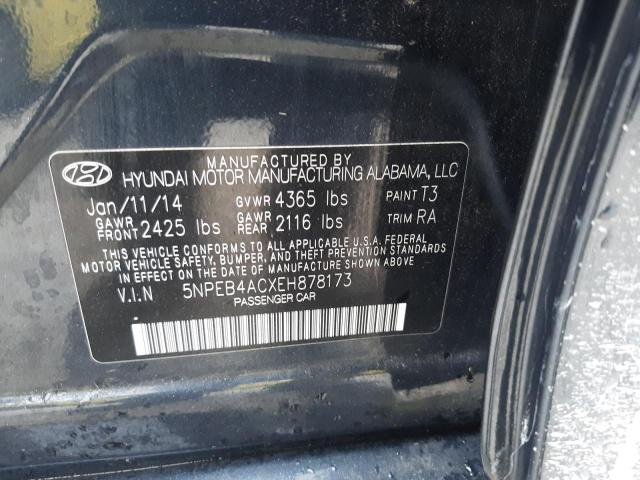 5NPEB4ACXEH878173 | 2014 HYUNDAI SONATA GLS