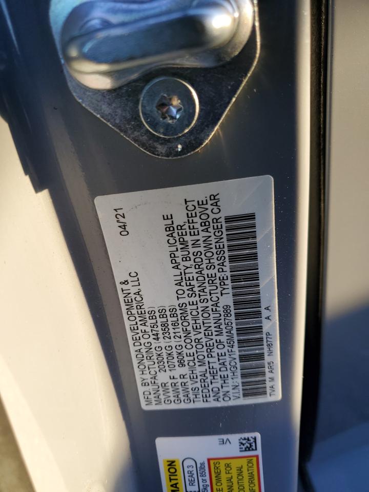 1HGCV1F45MA057889 HONDA ACCORD 2021