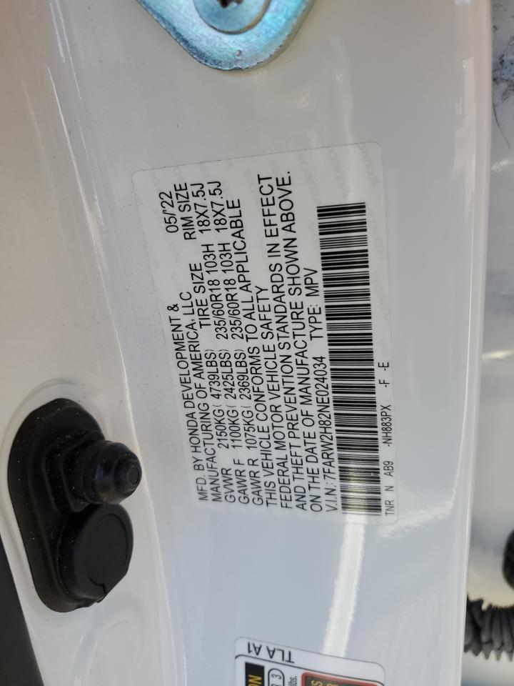 7FARW2H82NE024034 HONDA CRV 2022