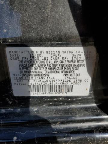 3N1CN8EV0ML832919 | 2021 NISSAN VERSA SV