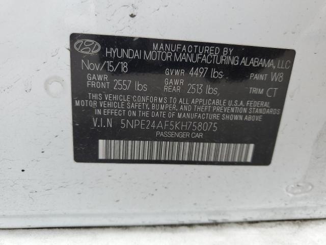 2019 HYUNDAI SONATA SE - 5NPE24AF5KH758075