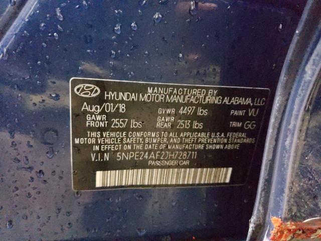 5NPE24AF2JH728711 | 2018 HYUNDAI SONATA SE