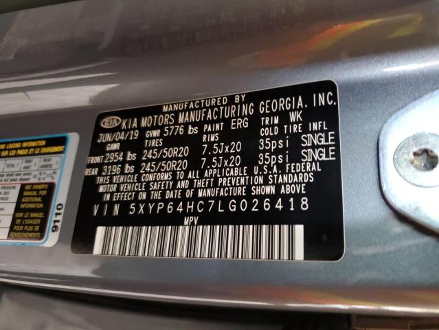 5XYP64HC7LG026418 | 2020 KIA TELLURIDE