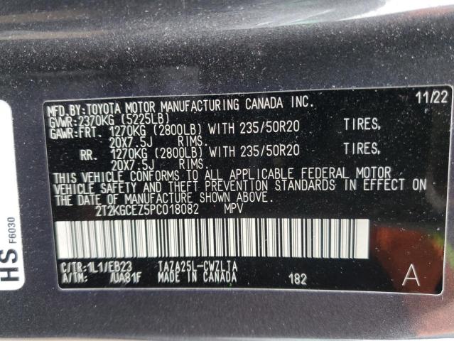 2023 LEXUS NX 350 2T2KGCEZ5PC018082