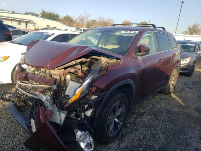 VIN 5TDZZRFH0KS329974 2019 Toyota Highlander, LE no.1