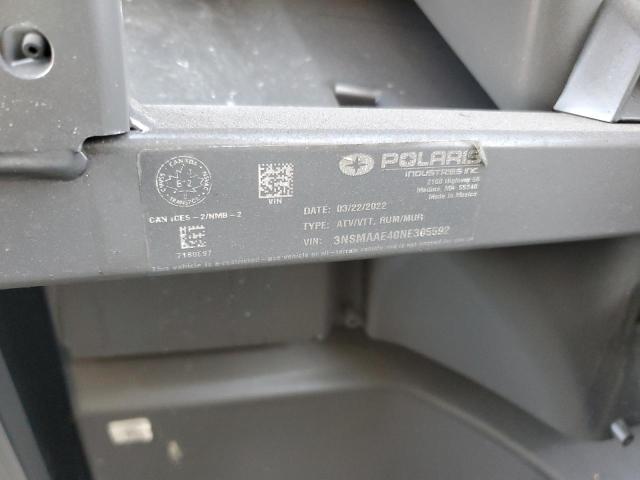 2022 POLARIS RANGER EV - 3NSMAAE40NE305592