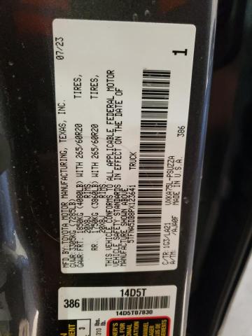 2023 TOYOTA TUNDRA CRE 5TFNA5DB8PX123641