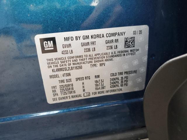 KL4MMDSL2LB116260 | 2020 BUICK ENCORE GX