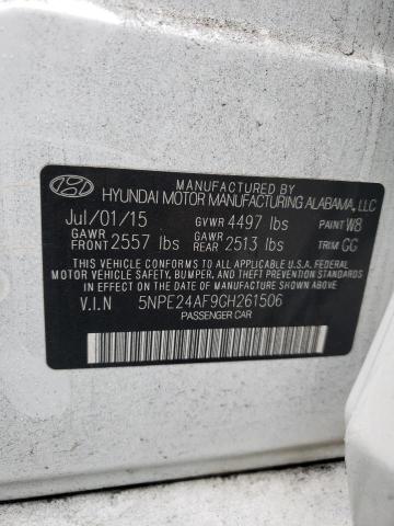 5NPE24AF9GH261506 | 2016 HYUNDAI SONATA SE