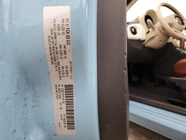 2019 FIAT 500 LOUNGE 3C3CFFCH7KT757732