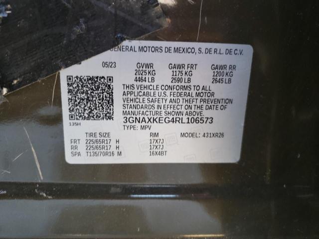 3GNAXKEG4RL106573 | 2024 CHEVROLET EQUINOX LT