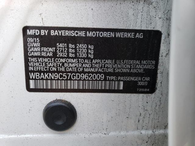 2016 BMW 550 I WBAKN9C57GD962009