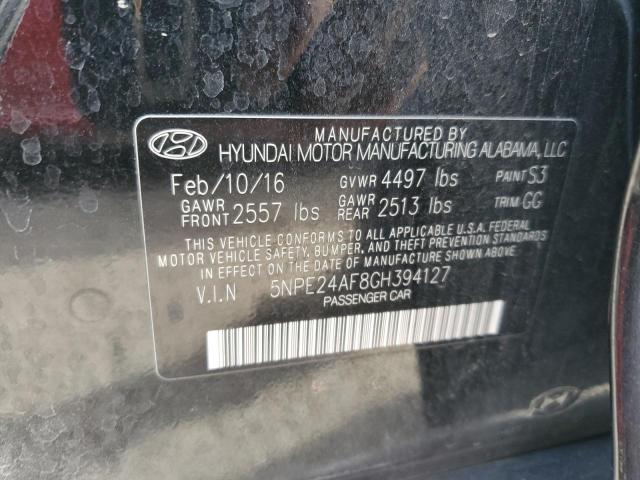 5NPE24AF8GH394127 | 2016 HYUNDAI SONATA SE