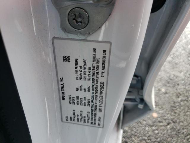 5YJ3E1EB7NF256630 | 2022 TESLA MODEL 3