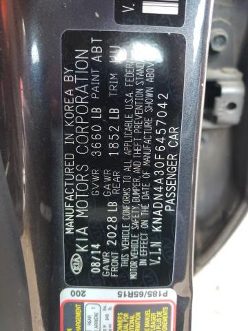 KNADN4A30F6457042 | 2015 KIA RIO EX