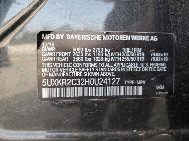  BMW X5 2017 Вугільний