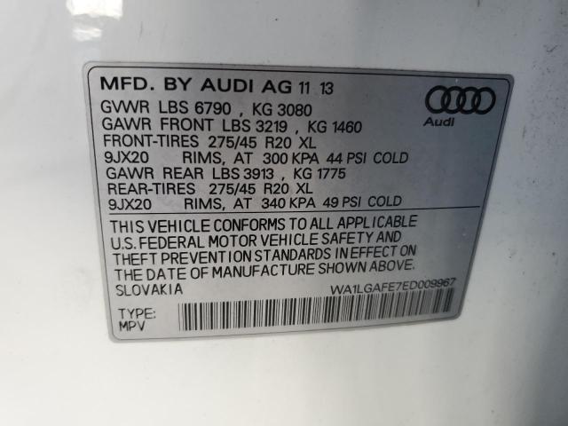 WA1LGAFE7ED009967 2014 AUDI Q7, photo no. 13