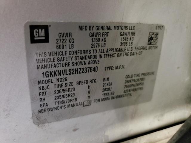 2017 GMC ACADIA ALL 1GKKNVLS2HZ237640