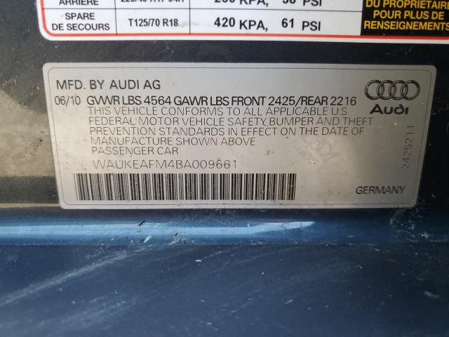 2011 Audi A3 Premium Plus VIN: WAUKEAFM4BA009661 Lot: 78953733