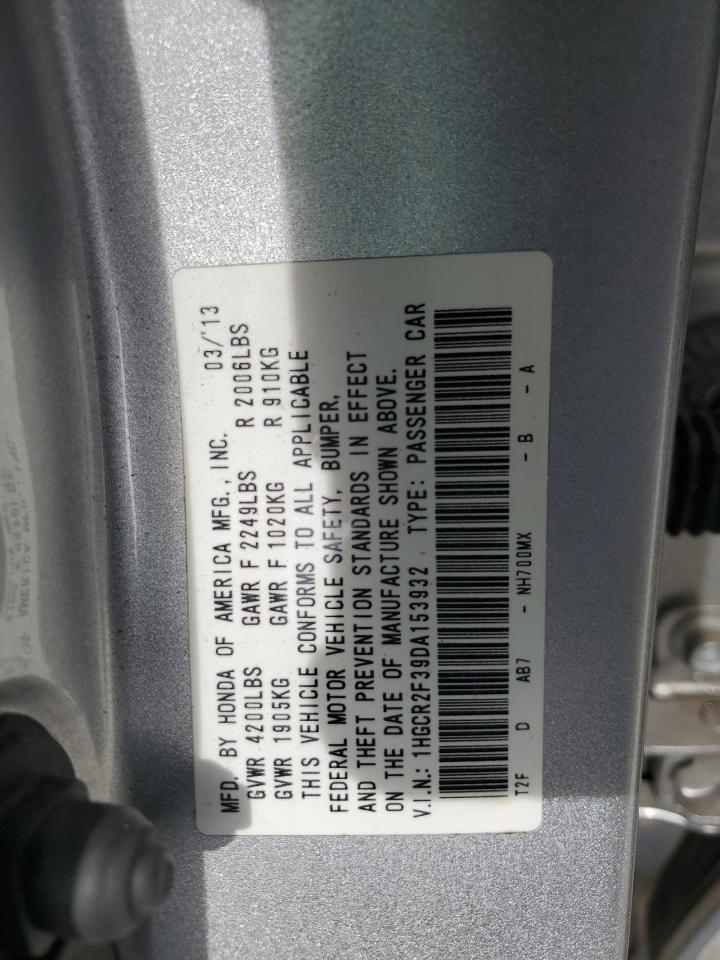 1HGCR2F39DA153932 2013 Honda Accord Lx