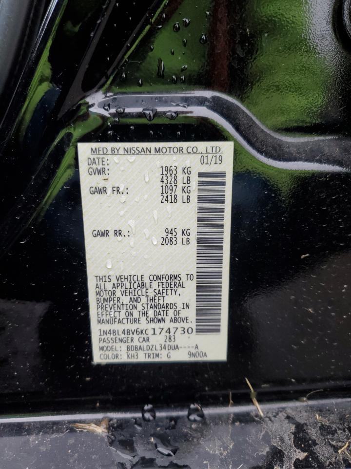 1N4BL4BV6KC174730 NISSAN ALTIMA 2019