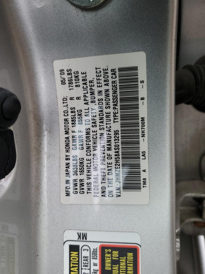 JHMZE2H58AS013295 2010 Honda Insight Lx