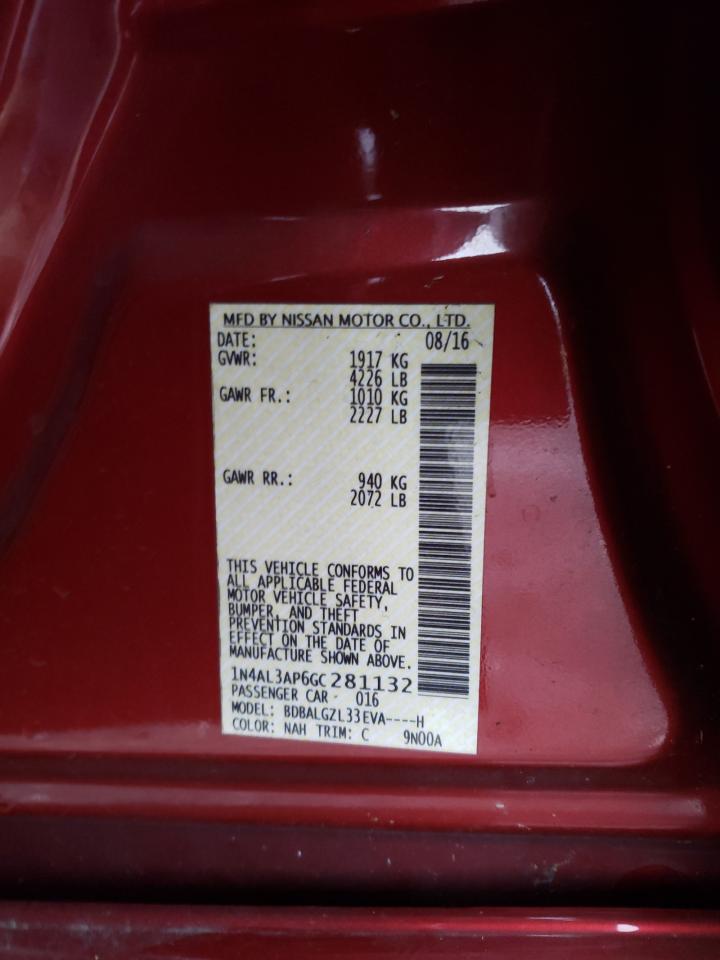 1N4AL3AP6GC281132 NISSAN ALTIMA 2016