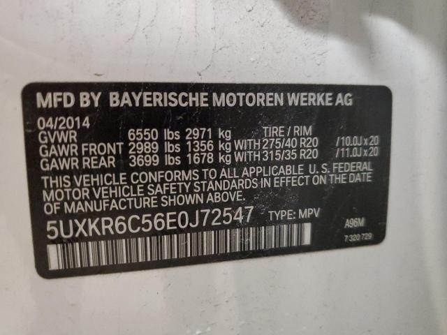 VIN 5UXKR6C56E0J72547 2014 BMW X5, Xdrive50I no.12