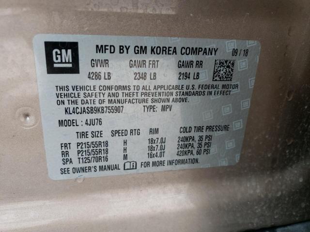 KL4CJASB9KB755907 | 2019 BUICK ENCORE PRE