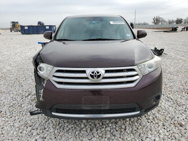 VIN 5TDZK3EH8DS104174 2013 Toyota Highlander, Base no.5