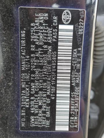2015 TOYOTA CAMRY LE/X 4T1BF1FK5FU485805
