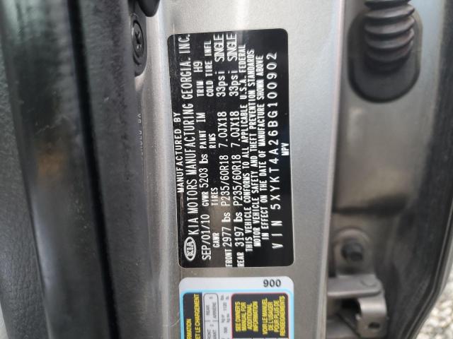 5XYKT4A26BG100902 2011 Kia Sorento Base