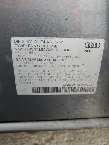 VIN WA1LFAFP2DA047224 2013 Audi Q5, Premium Plus no.13