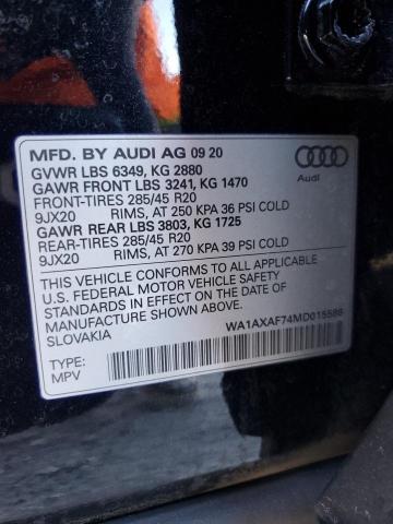 WA1AXAF74MD015586 2021 AUDI Q7, photo no. 13