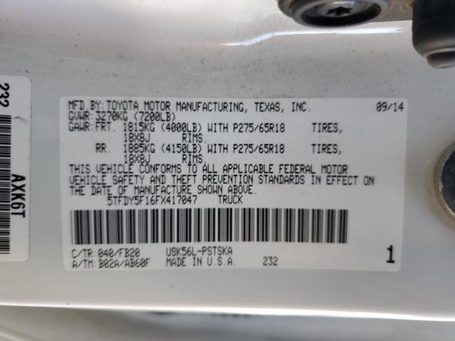 5TFDY5F16FX417047 | 2015 TOYOTA TUNDRA CRE