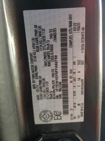 2015 FORD F150 SUPER - 1FTEW1EP5FFA92759