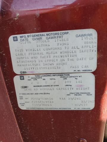 1987 Chevrolet Corvette VIN: 1G1YY2185H5108133 Lot: 79525083