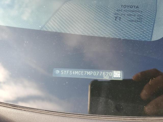 5YFS4MCE7MP077620 | 2021 TOYOTA COROLLA SE