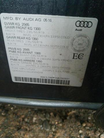 2016 AUDI Q5 TECHNIK WA1L7AFP1GA150331