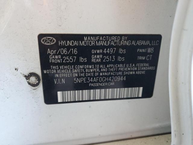 5NPE34AF0GH420944 | 2016 HYUNDAI SONATA SPO