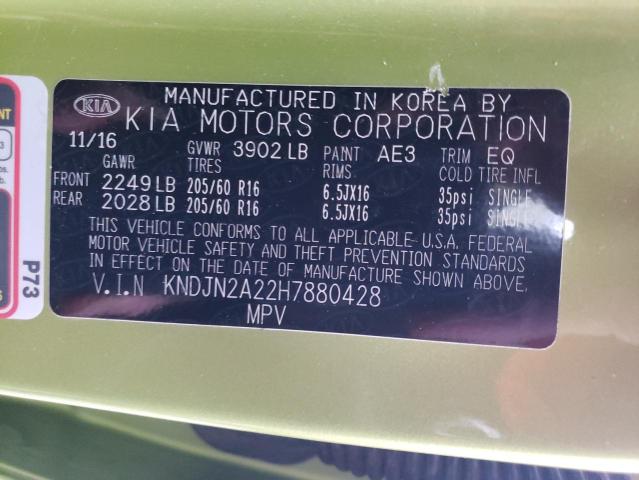 KNDJN2A22H7880428 | 2017 KIA SOUL